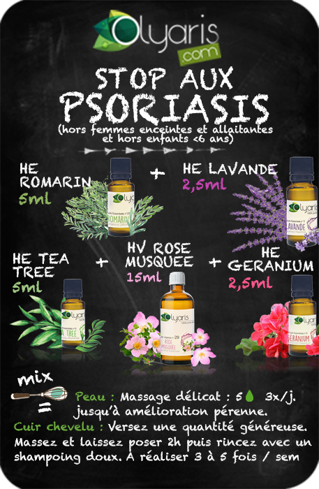 Traitement Naturel du Psoriasis aux Huiles Essentielles : la Recette - par Olyaris